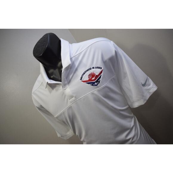 Nike Golf Polo Dri Fit Brotherhood In Arms Athletic Golf Shirt Mens Size Large - Picture 1 of 10